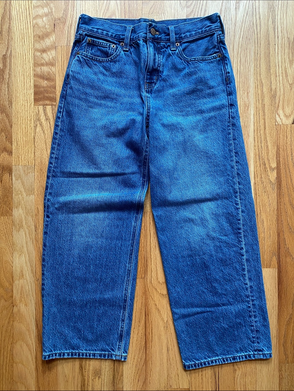 J. Crew Women’s Relaxed “90’s Vintage Baggy” Jeans in Classic Blue